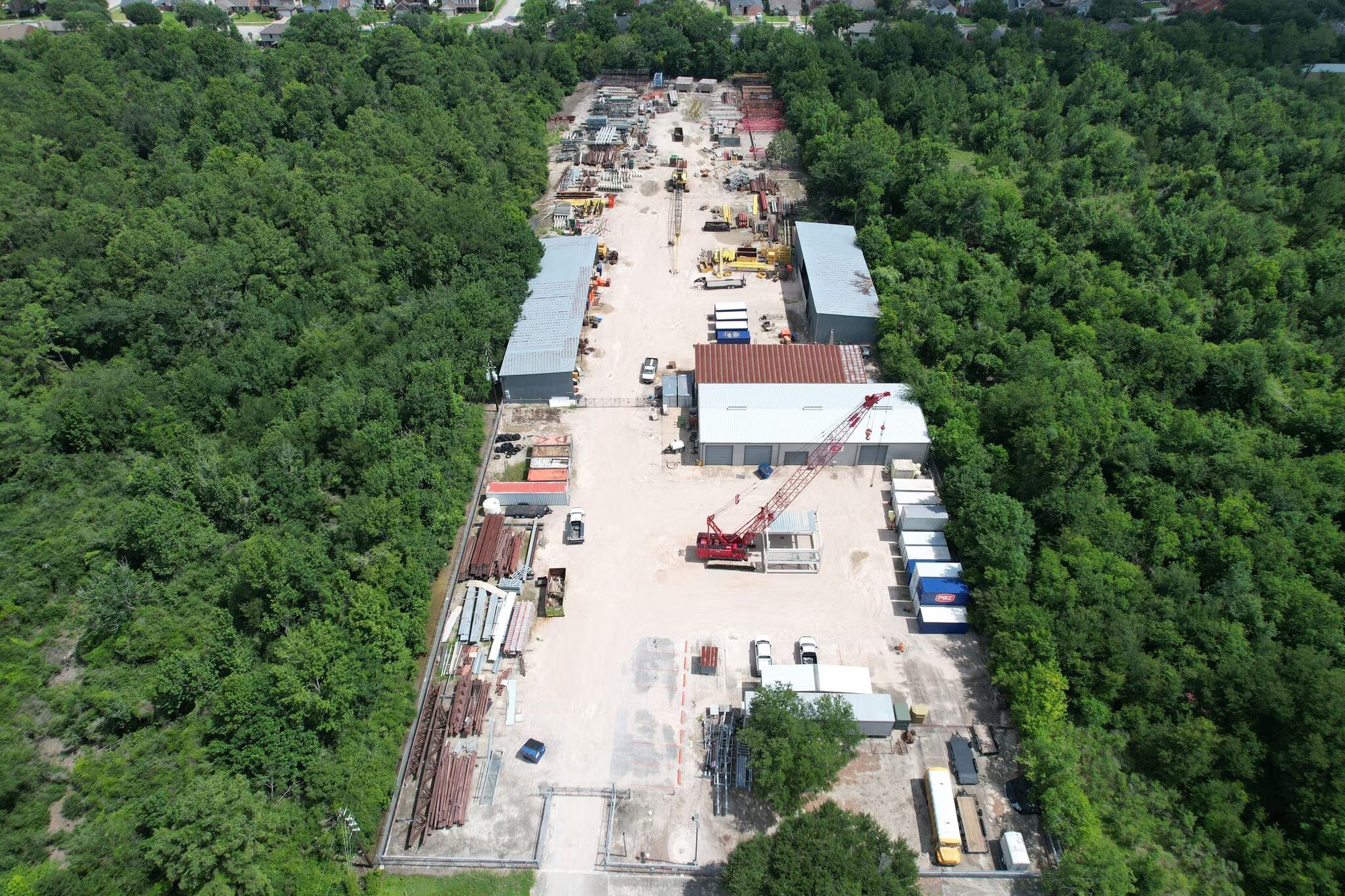 Outdoor storage yard at 1310 Spears Road, Houston, Texas