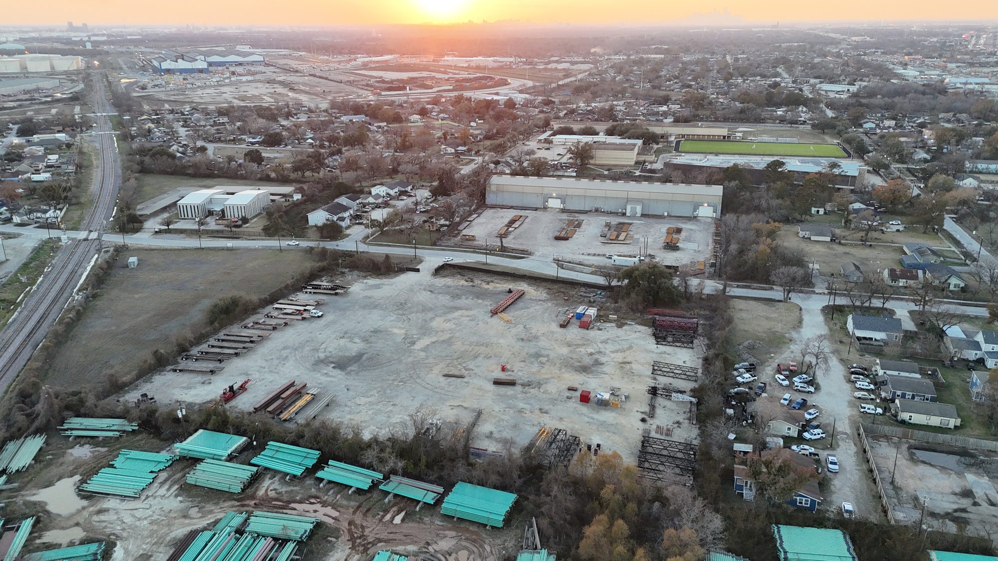 East Houston trailer yard at 1430 Miles Street, Houston, Texas