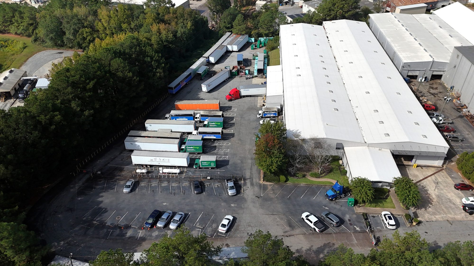 Small industrial building with surplus yard at 6200 Ross Road, Doraville, Georgia